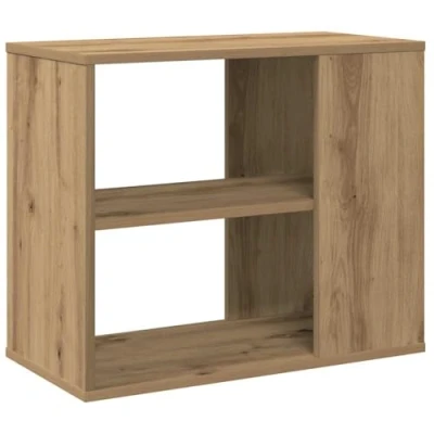 Afbeelding van vidaXL Bijzetkast 60x30x50 cm bewerkt hout artisanaal eikenkleur