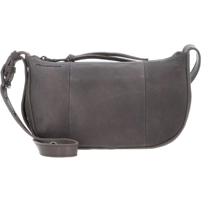 Afbeelding van FREDsBRUDER Leren Schoudertas My Old Friend Round Crossbag Grey Grijs