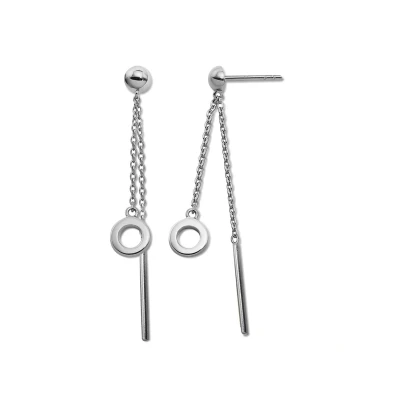 Afbeelding van Jwls4u Earparty Oorhangers Circle Line S JE040S