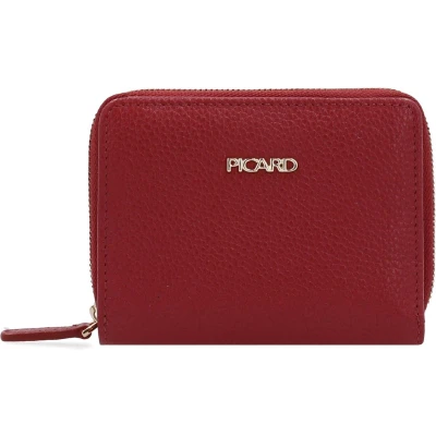 Afbeelding van PICARD Leren Portemonnee Java 1 Wallet Lipstick Donkerrood
