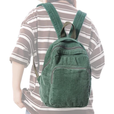 Afbeelding van Kleine Canvas Rugzak voor Dagelijks Gebruik, School en Reizen Dames Tieners