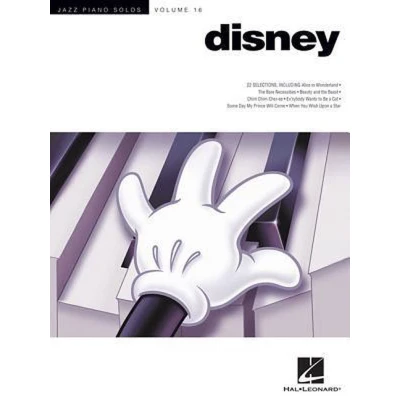 Afbeelding van Disney piano: Jazz Piano Solos: Volume 16