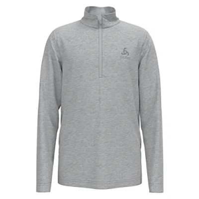 Afbeelding van Odlo Middenlaag Loopshirt Halve Rits BERRA Kinderen GRIJS Maat 128