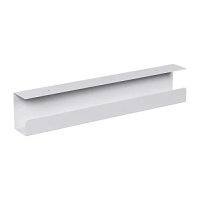 Afbeelding van Monoprice Under Desk Kabelgoot Staal met Voeding en Draadbeheer Workstream Collection Wit