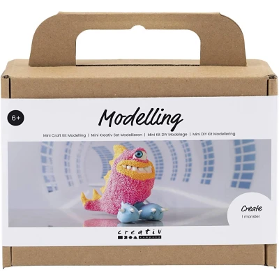 Afbeelding van Creativ Company Mini Hobbyset Boetseren Monster Freddy