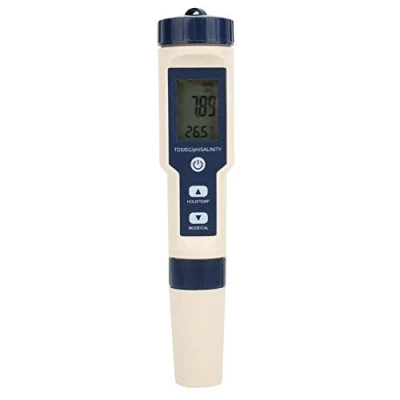 Afbeelding van 5 in 1 Multifunctionele PH/Zoutgehalte/Temp/TDS/EC Meter Draagbare Digitale Waterkwaliteit Tester Hydrocultuur Detector