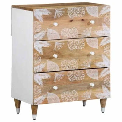 Afbeelding van vidaXL Dressoir 60x33,5x75 cm massief mangohout