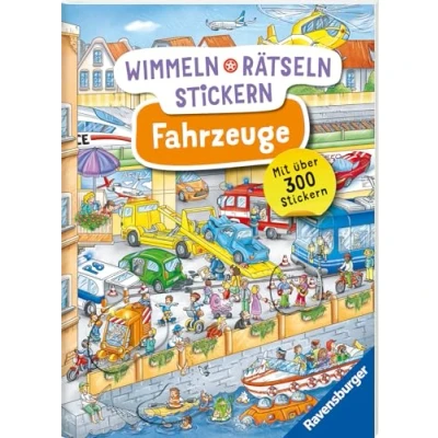 Afbeelding van Ravensburger, Stickers, Wimmeln, Rätseln, Stickern: Fahrzeuge