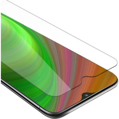 Afbeelding van Cadorabo Pantser film geschikt voor Samsung Galaxy M20 in KRISTALHELDER Geharde (Tempered) display beschermglas 9H hardheid met 3D Touch (RETAIL PACKAGING)