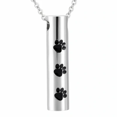 Afbeelding van Fako Bijoux® Ketting Ashanger / Assieraad Koker Pootjes Staal