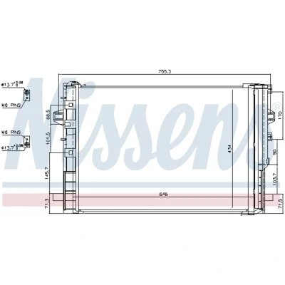 Afbeelding van Nissens Airco condensor 940322