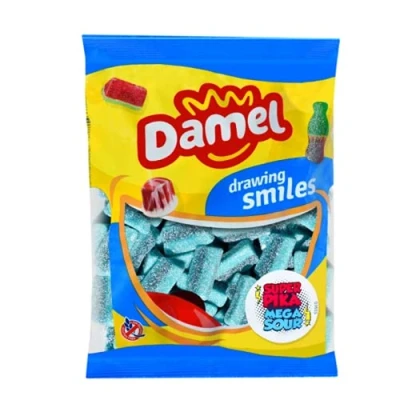 Afbeelding van Damel Mega Zure Blauwe Slices 1 Kilo