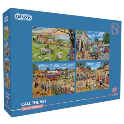 Afbeelding van Gibsons &quot;Call the Vet&quot; puzzel 4 x 500 stukjes