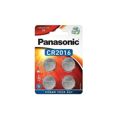 Afbeelding van Panasonic Batterij Lithium, Knoopcel, CR2016, 3V Elektronica, Lithium Power, Retail Blister (4 Pack)