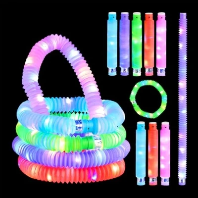 Afbeelding van Relaxdays glow sticks set van 15 uitschuifbaar tot 63 cm feestdecoratie kunststof