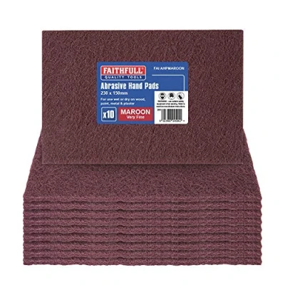 Afbeelding van Faithfull AHPMAROON zeer fijne handmat 230 x 150mm kastanjebruin (Pack van 10)