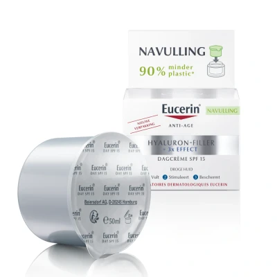 Afbeelding van Eucerin Hyaluronfiller Navulling Dagcreme SPF15
