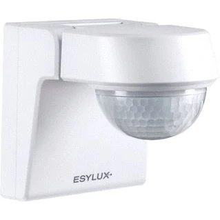 Afbeelding van Esylux bewegingsschakelaar passief infrarood buitenbewegingsmelder defensor md 280graden 40 ir 1c ip55 wh em10025396