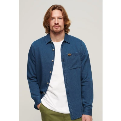 Afbeelding van Superdry M4010802a Overhemd Met Lange Mouwen Blauw 3XL Man