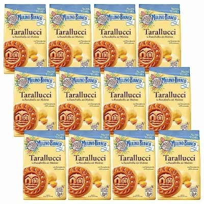 Afbeelding van MULINO BIANCO Tarallucci Shortbread koekjes uit Italië 350g x 12 pakketten (Tarallucci, x12)