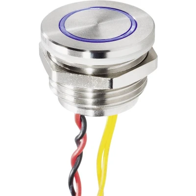 Afbeelding van Heidemann 70409 Belknop 1 voudig Vernikkeld 24 V/1 A