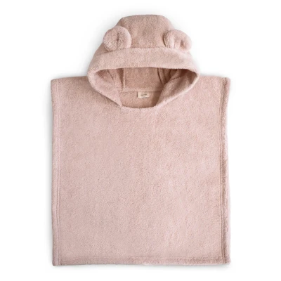 Afbeelding van Mushie badponcho beer blush 1 3 jaar