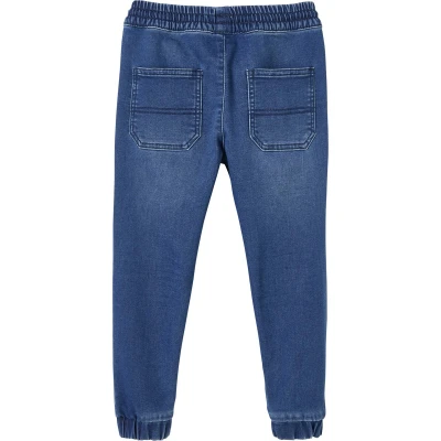 Afbeelding van Vertbaudet Makkelijk aan te trekken jongensbroek van molton met denim effect