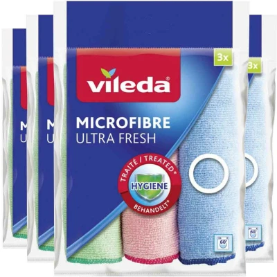 Afbeelding van 4x Vileda Microvezeldoek Ultra Fresh 3 stuks