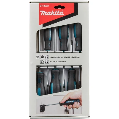 Afbeelding van Makita Schrdraaierset 6 Dlg B Pz/Sl E 13502