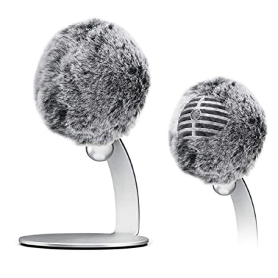 Afbeelding van Microfoonwindscherm Harige windscherm Muff Wind Cover Custom Fit voor Shure MV5 condensatormicrofoon