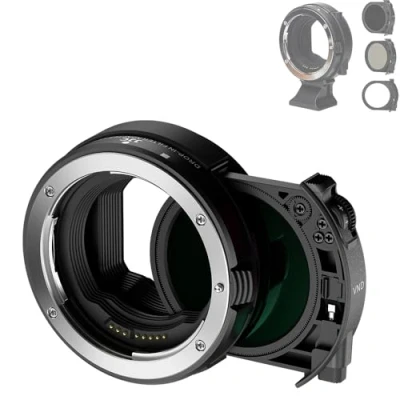 Afbeelding van JJC Lens Mount Adapter voor Canon Drop In Filter EF EOS R met C PL+NDV Insteekfilter EF/EF S naar RF Camera&#039;s R10 R7 RP R5 R6