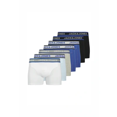 Afbeelding van JACK &amp; JONES Boxershorts &#039;JACHUDSON&#039; blauw / grijs zwart wit