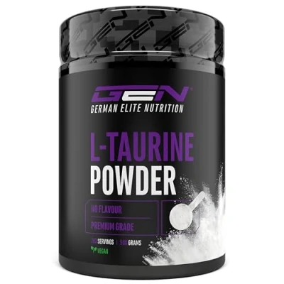 Afbeelding van Taurine poeder 500 gr Optimale oplosbaarheid Veganistisch Puur &amp; zonder toevoegingen L aminozuur