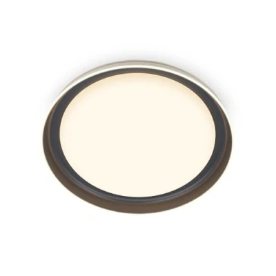 Afbeelding van Briloner Ijus LED plafondlamp 3852015 Doorschijnend decor Elegante lichtrand Tegenlicht Warm wit licht Ø43 x 8 cm Antraciet