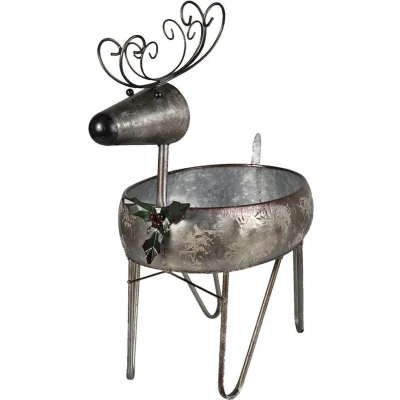 Afbeelding van Clayre &amp; Eef Grijze Planthouder 35*28*54 cm 6Y4450