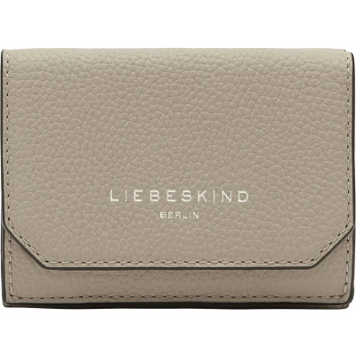 Afbeelding van LIEBESKIND BERLIN Leren Portemonnee Lora Small Pebble Lillian Purse Stone Taupe