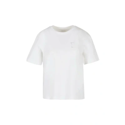 Afbeelding van Mister Tee Shake SIP Smile Tshirt print, Dames, Maat: XS, White