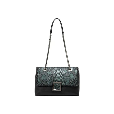 Afbeelding van faina Handtas, Dames, Maat: One Size, Black green