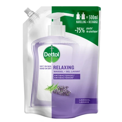 Afbeelding van Dettol Refill Handzeep Relaxing Lavender 500ML