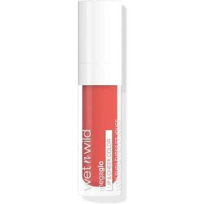 Afbeelding van Wet n Wild Mega Glo Lip &amp; Cheek Color, en Tint met Zachte Matte Finish, Lichtgewicht Opbouwbare Formule voor een Natuurlijke Blos, Coral Dream