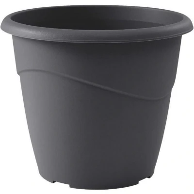 Afbeelding van EDA Marina niet geperforeerde ronde bloempot Ø 40 x H 33,7 cm 23 L Antracietgrijs