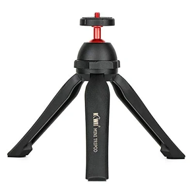 Afbeelding van KIWIFOTOS Vlog Mini Tafelblad Statief met Handgreep voor Sony ZV 1 A6100 RX100, Can. M50 M6II G7XIII, Panasonic G100, Zoom H6 DJI Osmo Pocket etc. Compacte Spiegelloze Ingangsniveau Camera Selfie