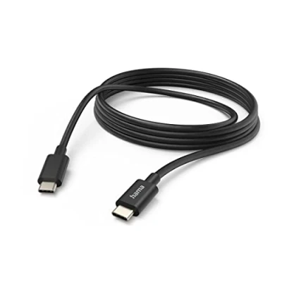 Afbeelding van Hama USB C naar kabel Oplaadkabel geschikt voor o.a iPhone / Samsung Compatibel met smartphones, tablets en laptops 3A USB2.0 480Mbps 300cm Zwart