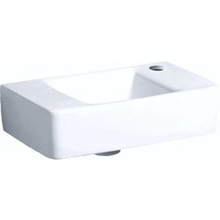 Afbeelding van Geberit 300 Basic fontein wit KeraTect (40 x 25 cm) 1 kraangat, zonder