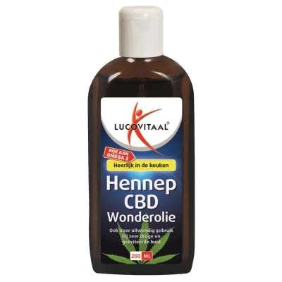 Afbeelding van Lucovitaal Hennep Cbd Huidwonder Olie, 200 ml