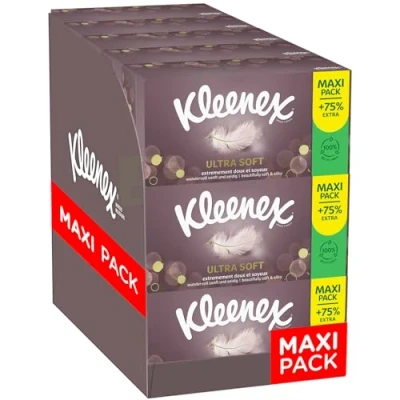 Afbeelding van KLEENEX Tissues Ultra Soft Voordeelbox 15 x 112 stuks = 1680 zakdoekjes