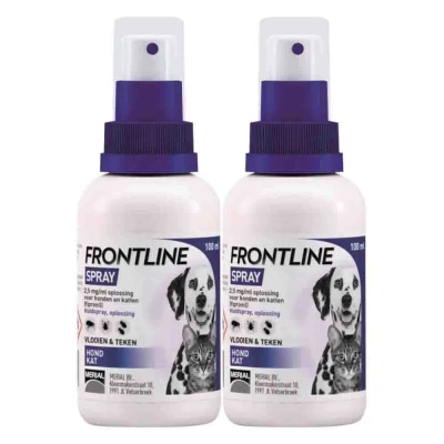 Afbeelding van 2x Frontline Anti Vlooien En Teken Spray 100 ml