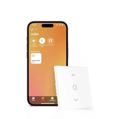 Afbeelding van Refoss wifi rolluikschakelaar met Apple HomeKit, smart rolluikbesturing, Alexa rolluikschakelaar, timer ledverlichting, jaloezieschakelaar, compatibel Siri, Alexa, Google, 1 stuk