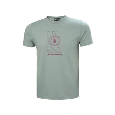 Afbeelding van Helly Hansen CORE Graphic T Tshirt print, Heren, Maat: Small, Cactus