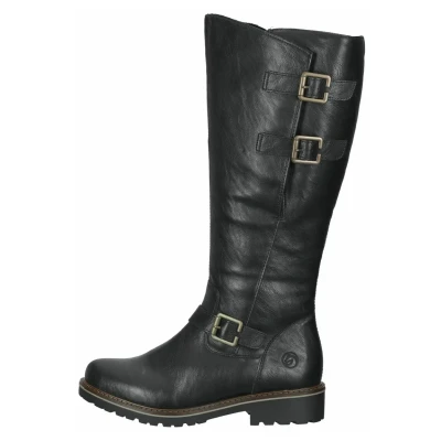 Afbeelding van Remonte Dames R6590 kniehoge laarzen, zwart (01), 44 EU